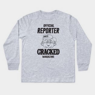 Cracked Reporter Kids Long Sleeve T-Shirt